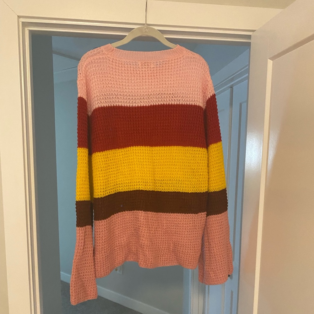 Color block sweater